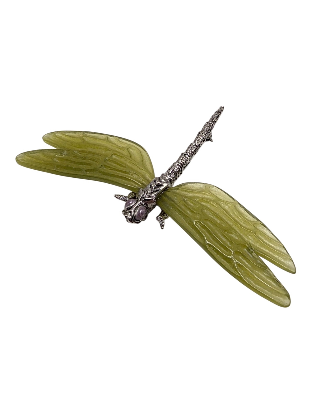 Vintage MMA Dragonfly Brooch Large Silver Tone Metropolitan Museum Of Art 2¼"